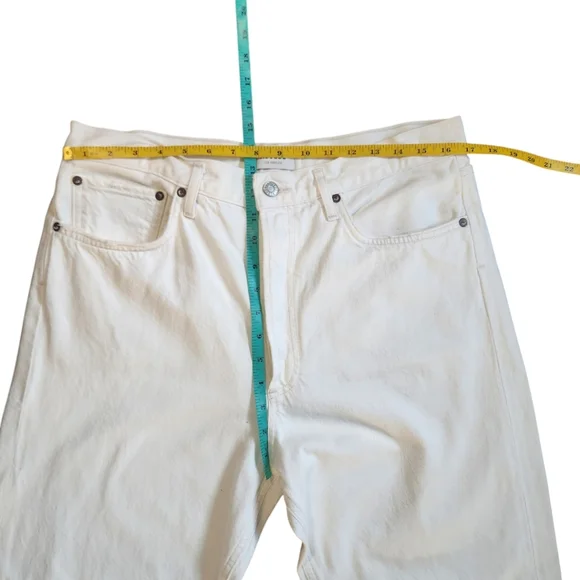Agolde Button Fly White 90s Jean 31